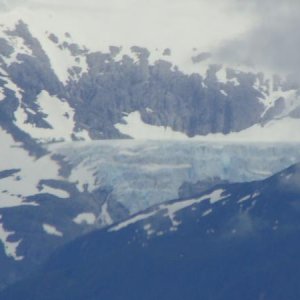 This was taken from our balcony from our room on the ship it is glacier in Alaska, Last june 2008