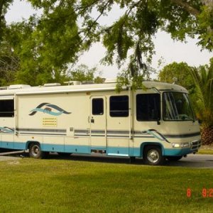 This is our Rexhall motor home we bought off ebay and went down to Tampa to pick it up.