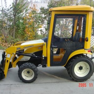 7254 Cub 4x4 with the cab & heater installed