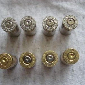 Primerstrikes...top row is Hornady Critical Defense, which seems to have harder primers. I had fail to fires in maybe 1 out of 4 rounds with the CD ro