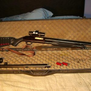 MOSSBERG 835 WITH BURRIS SPEEDDOT 135 AND BUSHNELL SCOPE