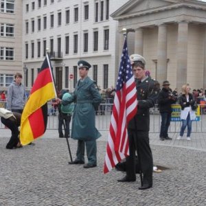 At the Brandenburg Gate. Berlin, Germany