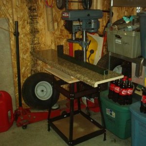 Drill Press Table and fixture for drilling and tapping Mosin receivers for scope mounts