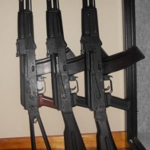 from left to right:
Bulgarian triangle folder, Romanian SAR2, Arsenal SGL31-94