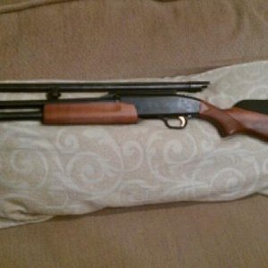 Mossberg 500 20 gauge. Cantalever rifled barrel and vented bird barrel. for sale 265 for the weapon