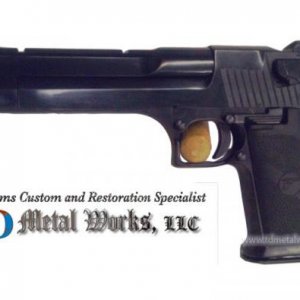 Desert Eagle .50AE prepped with our Deluxe polish and Hot Blued