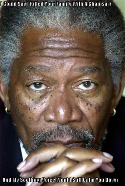 celebrity pictures morgan freeman soothing voice