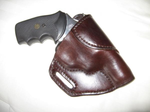 Handmade Leather Holster Front
