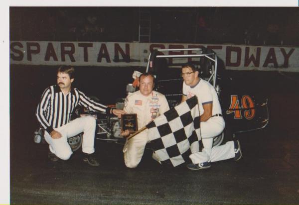 V,Helmer Spartan Speedway, Lansing,MI Aug. 1985